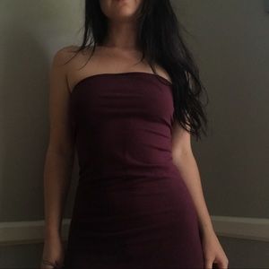 Strapless Bodycon Maxi Dress